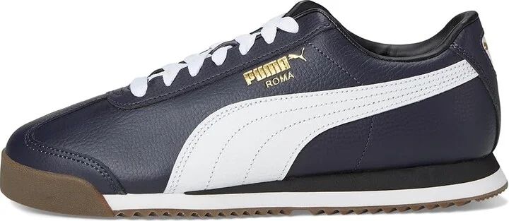 PUMA Roma 24 Standard Men's Lace up casual Shoes New Navy/Puma White : 10 D - Medium, Leather - Image 6