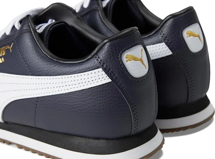PUMA Roma 24 Standard Men's Lace up casual Shoes New Navy/Puma White : 10 D - Medium, Leather - Image 7