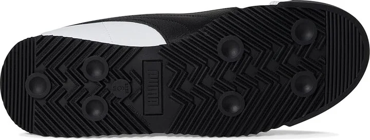 PUMA Roma 24 Standard Men's Lace up casual Shoes Puma White/Puma Black/Puma Team Gold : 8.5 D - Medium, Leather - Image 3