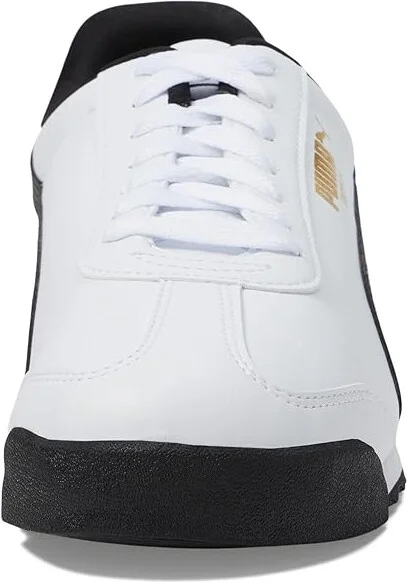 PUMA Roma Basic Men's Shoes White/Black : 6.5 D - Medium, Leather - Image 6