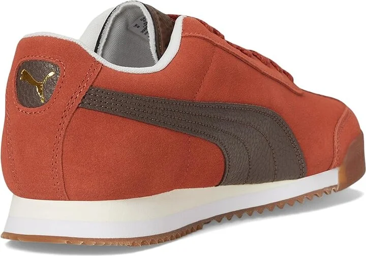 PUMA Roma Suede Men's Lace up casual Shoes Mars Red/Espresso Brown/Gum : 10 D - Medium - Image 4