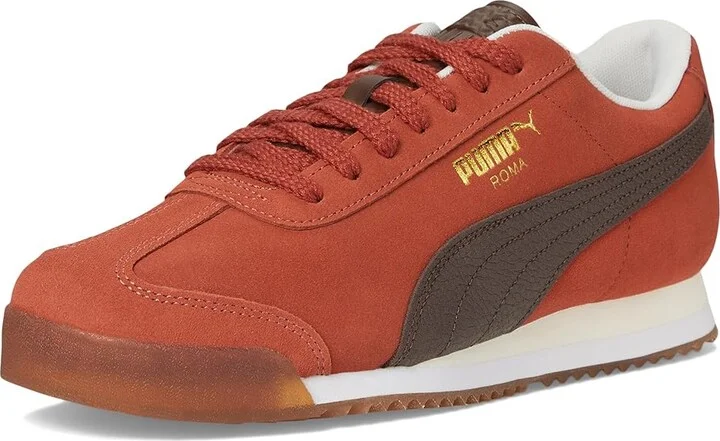PUMA Roma Suede Men's Lace up casual Shoes Mars Red/Espresso Brown/Gum : 10 D - Medium - Image 5