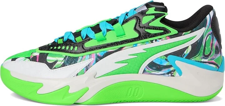 PUMA Scoot Zeros II Basketball Shoes Men's Basketball Shoes Bright Aqua/Feather Gray : 9 D - Medium, Synthetic/Textile - Image 6