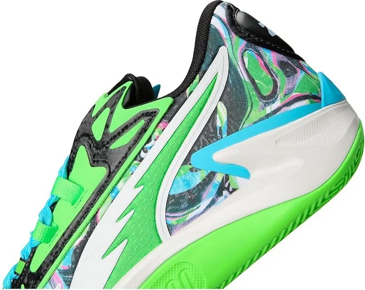 PUMA Scoot Zeros II Basketball Shoes Men's Basketball Shoes Bright Aqua/Feather Gray : 9 D - Medium, Synthetic/Textile - Image 7