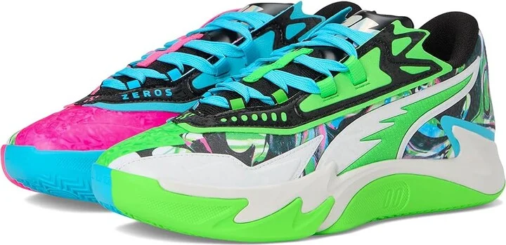 PUMA Scoot Zeros II Basketball Shoes Men's Basketball Shoes Bright Aqua/Feather Gray : 9 D - Medium, Synthetic/Textile