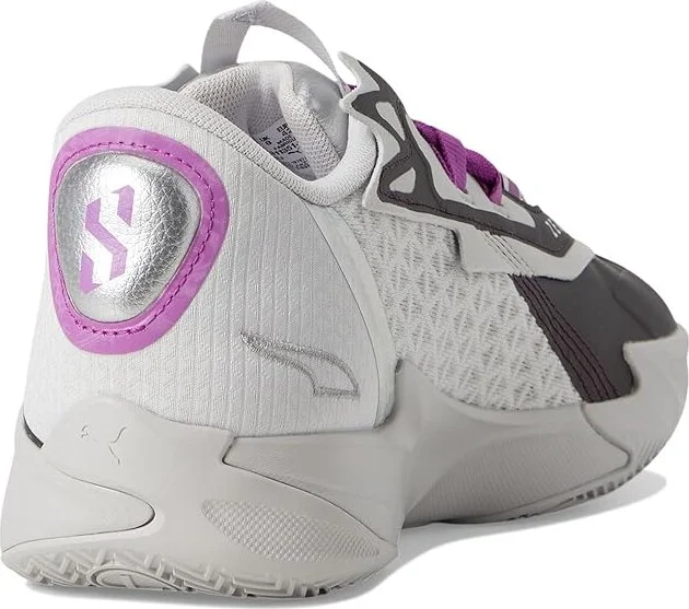 PUMA Scoot Zeros II Basketball Shoes Men's Basketball Shoes Feather Gray/Wild Berry : 7.5 D - Medium, Synthetic/Textile - Image 4