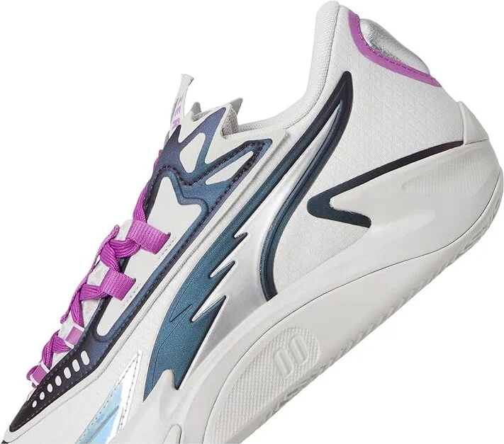 PUMA Scoot Zeros II Basketball Shoes Men's Basketball Shoes Feather Gray/Wild Berry : 7.5 D - Medium, Synthetic/Textile - Image 7