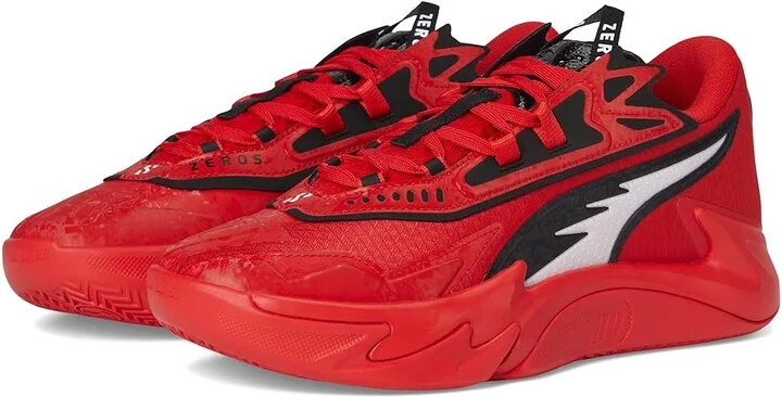 PUMA Scoot Zeros II Basketball Shoes Men's Basketball Shoes For All Time Red/Puma Black : 13 D - Medium, Synthetic/Textile