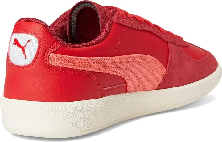 PUMA Scuderia Ferrari Palermo Sneakers Men's Snow Shoes Rosso Corsa/Peach Frost : 10.5 D - Medium, Leather/Suede - Image 4