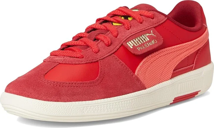 PUMA Scuderia Ferrari Palermo Sneakers Men's Snow Shoes Rosso Corsa/Peach Frost : 10.5 D - Medium, Leather/Suede - Image 5