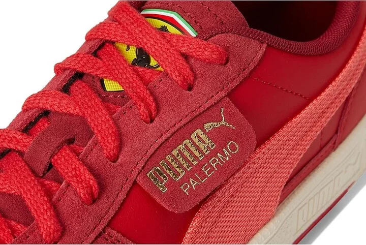 PUMA Scuderia Ferrari Palermo Sneakers Men's Snow Shoes Rosso Corsa/Peach Frost : 10.5 D - Medium, Leather/Suede - Image 7
