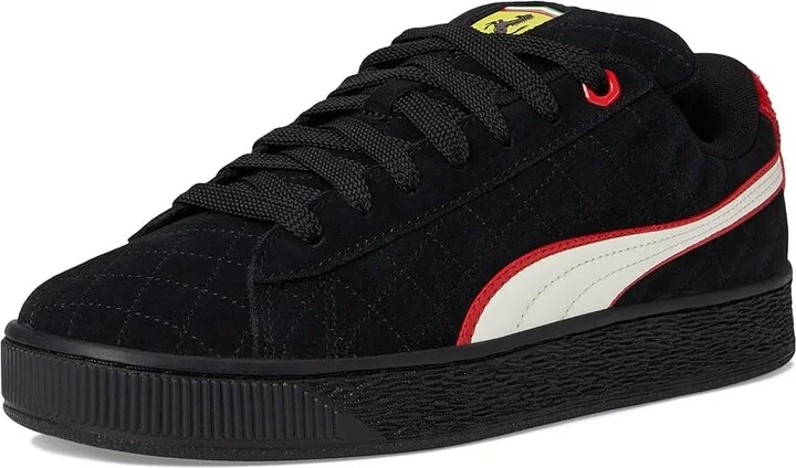 PUMA Scuderia Ferrari Suede XL Hero Sneakers Men's Snow Shoes Puma Black/Warm White : 9 D - Medium - Image 5