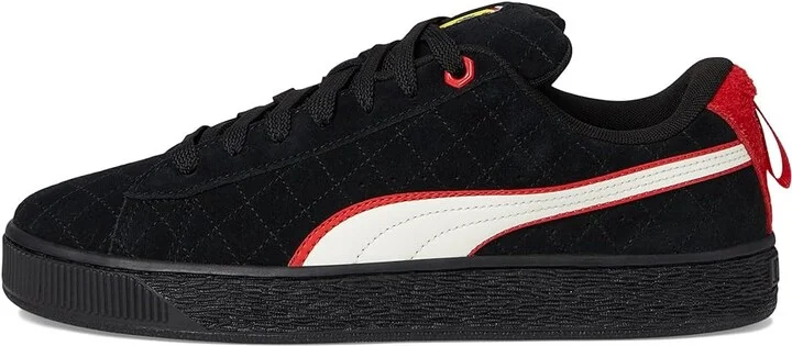 PUMA Scuderia Ferrari Suede XL Hero Sneakers Men's Snow Shoes Puma Black/Warm White : 9 D - Medium - Image 6