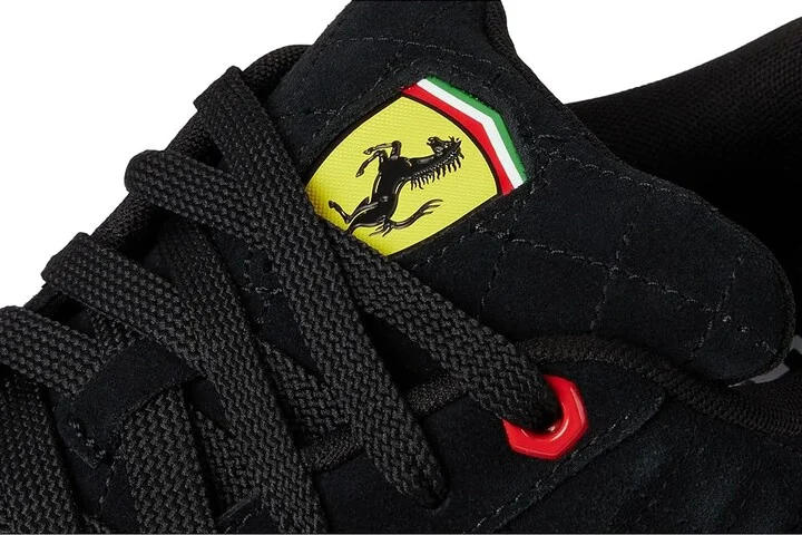 PUMA Scuderia Ferrari Suede XL Hero Sneakers Men's Snow Shoes Puma Black/Warm White : 9 D - Medium - Image 7