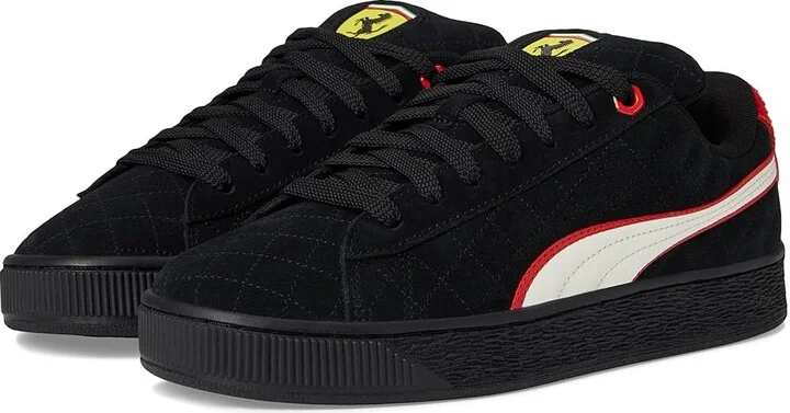 PUMA Scuderia Ferrari Suede XL Hero Sneakers Men's Snow Shoes Puma Black/Warm White : 9 D - Medium