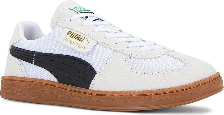 Puma Select Super Team Og Sneaker in White & Navy in White - Image 2