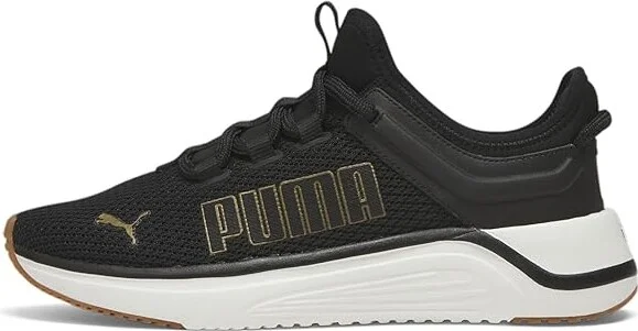 PUMA Softride Astro Slip Women's Shoes Puma Black/Gold : 11 B - Medium, Rubber - Image 4