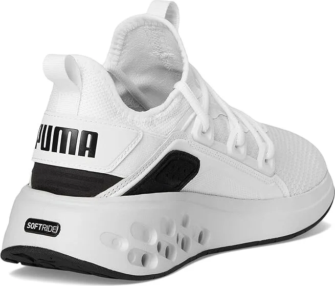 PUMA Softride Frequence Shoes Men's Walking Shoes White/Feather Gray/Black : 10 D - Medium, Textile - Image 4
