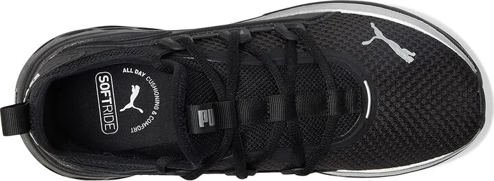 PUMA Softride Frequence Shoes Women's Walking Shoes Black/Silver : 11 B - Medium, Textile - Image 2