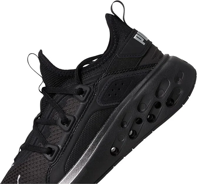 PUMA Softride Frequence Shoes Women's Walking Shoes Black/Silver : 11 B - Medium, Textile - Image 7
