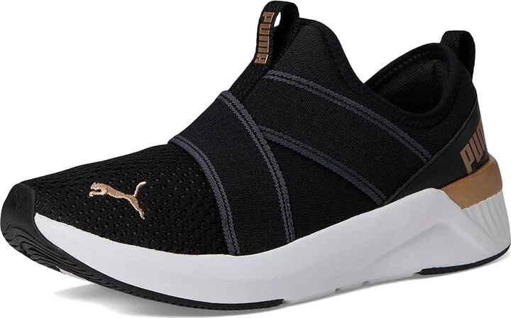 PUMA Softride Harli Slip-On Cross Training Shoes Women's Running Shoes PUMA Black/PUMA White/PUMA Gold : 8.5 B - Medium, Synthetic - Image 5