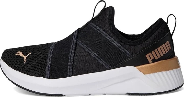 PUMA Softride Harli Slip-On Cross Training Shoes Women's Running Shoes PUMA Black/PUMA White/PUMA Gold : 8.5 B - Medium, Synthetic - Image 6