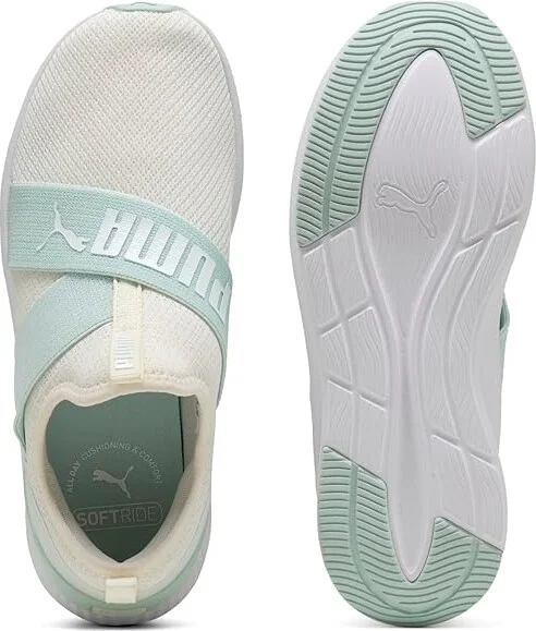 PUMA Softride Harli Slip-On Cross Training Shoes Women's Running Shoes Warm White/Peaceful Blue : 9.5 B - Medium, Synthetic - Image 2