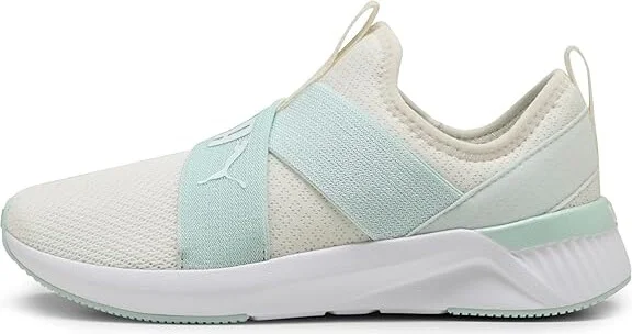 PUMA Softride Harli Slip-On Cross Training Shoes Women's Running Shoes Warm White/Peaceful Blue : 9.5 B - Medium, Synthetic - Image 5