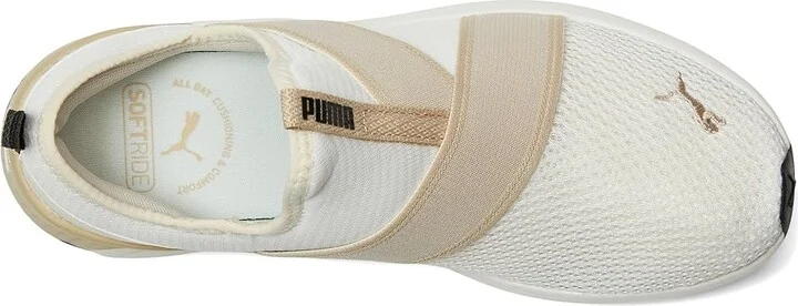PUMA Softride Harli Slip-On Cross Training Shoes Women's Running Shoes Warm White-Toasted Almond-Puma Black : 10.5 B - Medium - Image 2