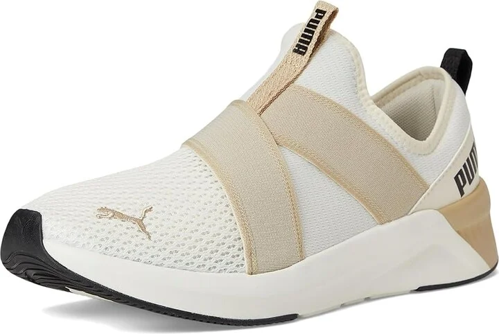 PUMA Softride Harli Slip-On Cross Training Shoes Women's Running Shoes Warm White-Toasted Almond-Puma Black : 10.5 B - Medium - Image 5