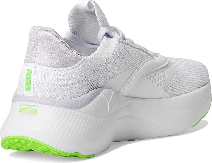 PUMA Softride Mayve Running Shoes Women's Running Shoes Puma White/Lilac Frost/Green Glare : 5.5 B - Medium, Synthetic - Image 4