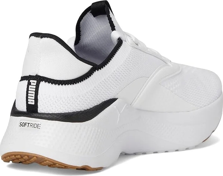 PUMA Softride Mayve Running Shoes Women's Running Shoes Puma White/Puma Black/Puma Silver : 10 B - Medium, Synthetic - Image 4