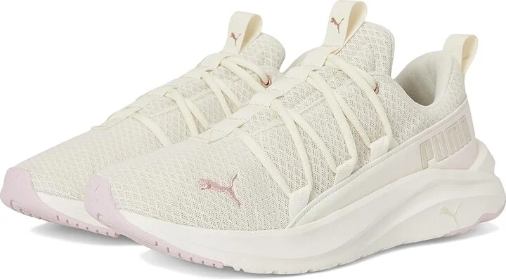 PUMA Softride One 4 All Cross Training Shoes Women's Running Shoes Alpine Snow-Warm White-Rose Mauve : 10 B - Medium, Synthetic