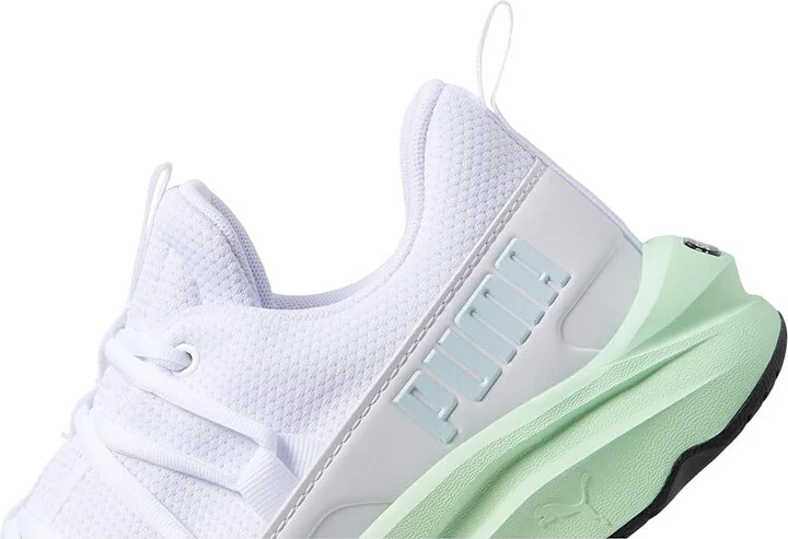 PUMA Softride One4All Mesh Fade Women's Shoes PUMA White/Dewdrop/Fresh Mint : 6 B - Medium - Image 4