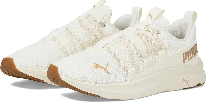PUMA Softride One4All Women's Shoes Warm White/PUMA Gold/Matte PUMA Gold : 8 B - Medium