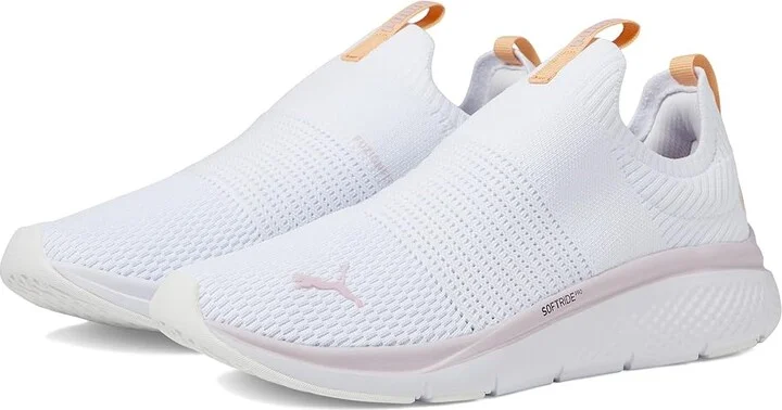 PUMA Softride Pro Echo Slip-On Nm Women's Shoes Puma White/Grape Mist/Peach Fizz : 9 B - Medium