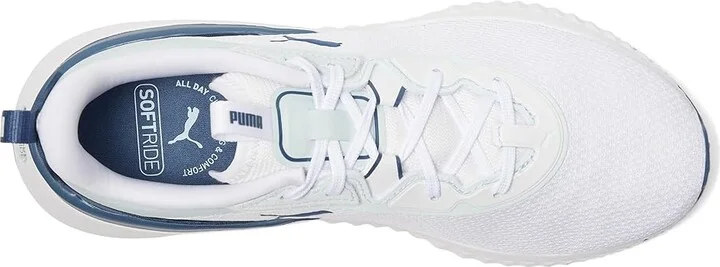 PUMA Softride Sera Cross Training Shoes Women's Shoes White/Dark Indigo/Sea Glass : 7.5 B - Medium, Textile - Image 2