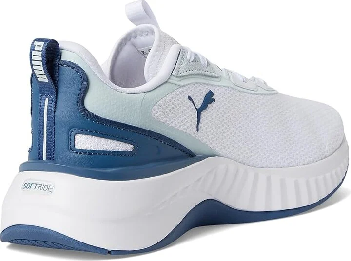 PUMA Softride Sera Cross Training Shoes Women's Shoes White/Dark Indigo/Sea Glass : 7.5 B - Medium, Textile - Image 4