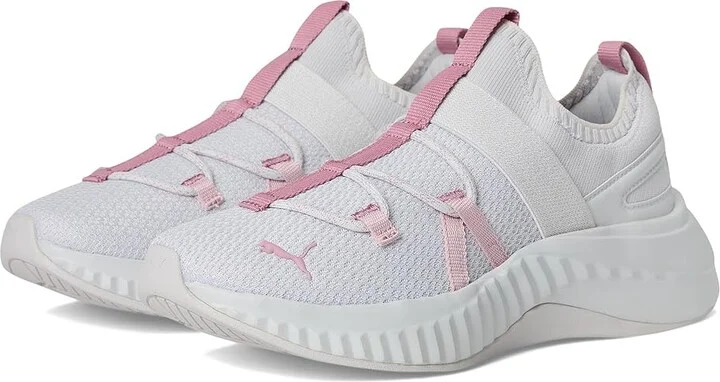 PUMA Softride Sera Slip-on Cross Training Shoes Women's Shoes Feather Gray/Poised Pink/Mauve Mist : 5.5 B - Medium, Textile
