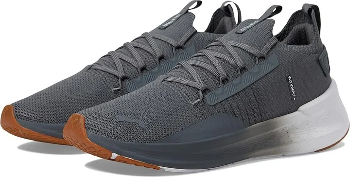 PUMA Softride Symmetry Fuzion Fade Men's Shoes Cool Dark Gray/Cool Mid Gray/Gum : 12 D - Medium, Synthetic
