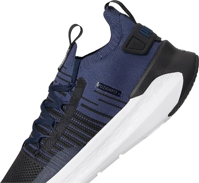 PUMA Softride Symmetry Fuzion Running Shoes Men's Shoes Black/Club Navy/White : 11.5 D - Medium - Image 7