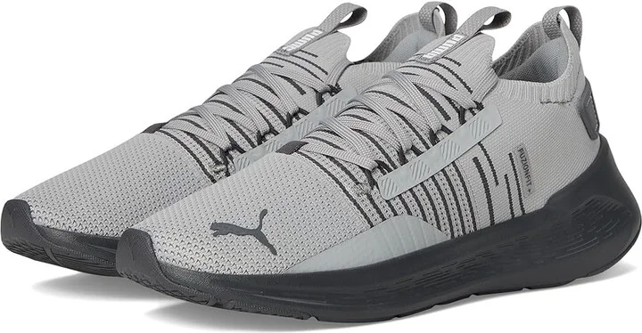 PUMA Softride Symmetry Fuzion Running Shoes Men's Shoes Gray Echo/Dusky Gray/White : 9 D - Medium