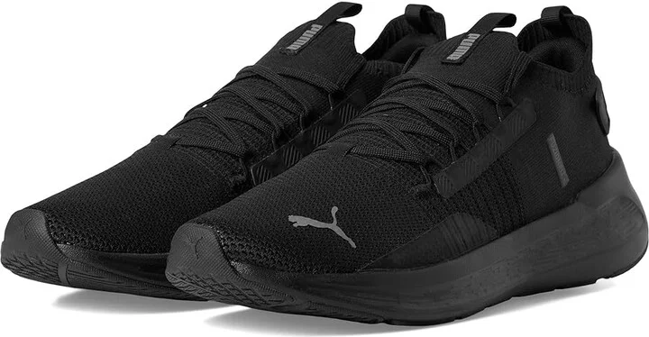 PUMA Softride Symmetry Fuzion Running Shoes Men's Shoes PUMA Black/Cool Dark Gray 1 : 10.5 D - Medium
