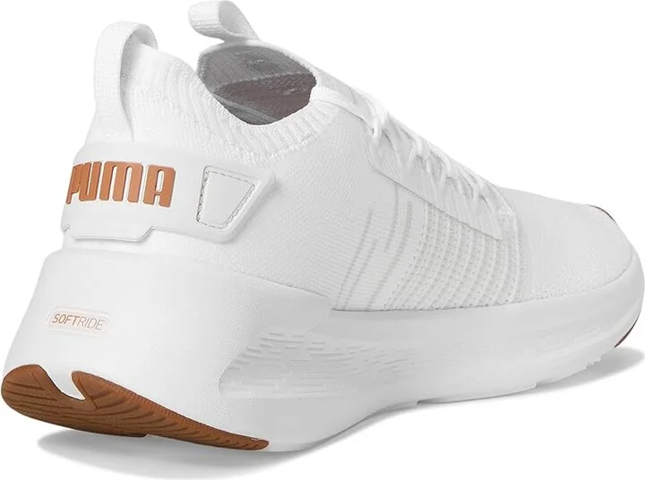 PUMA Softride Symmetry Fuzion Running Shoes Men's Shoes White/Vapor Gray/Gum : 8.5 D - Medium - Image 4