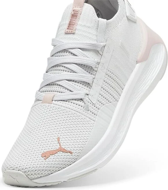 PUMA Softride Symmetry Fuzion Running Shoes Women's Shoes Feather Gray/Mauve Mist/Rose Gold : 6.5 B - Medium, Synthetic/Textile - Image 4