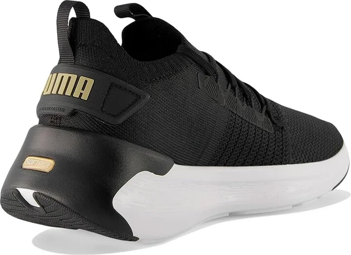 PUMA Softride Symmetry Fuzion Running Shoes Women's Shoes Puma Black/Puma Gold : 8.5 B - Medium, Synthetic/Textile - Image 4