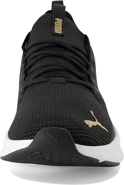 PUMA Softride Symmetry Fuzion Running Shoes Women's Shoes Puma Black/Puma Gold : 8.5 B - Medium, Synthetic/Textile - Image 5