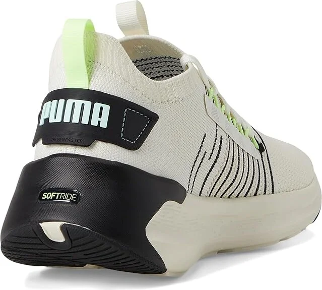 PUMA Softride Symmetry Fuzion Running Shoes Women's Shoes Warm White/Mint Melt/Black : 11 B - Medium, Synthetic/Textile - Image 4