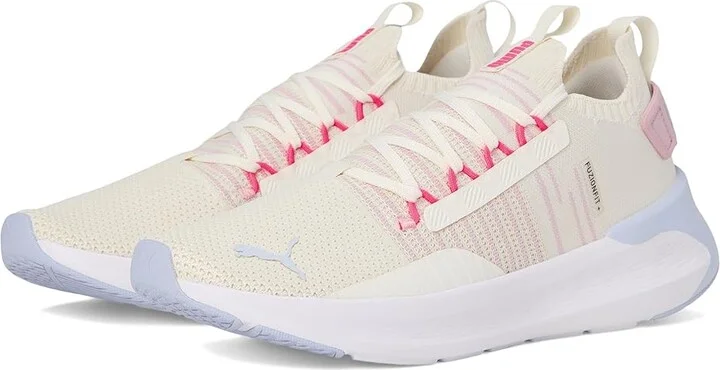 PUMA Softride Symmetry Fuzion Running Shoes Women's Shoes Warm White/Rose Mauve/Cool Weather : 11 B - Medium, Synthetic/Textile