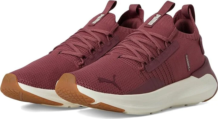 PUMA Softride Symmetry Fuzion Running Shoes Women's Shoes Wood Violet/Alpine Snow : 6.5 B - Medium, Synthetic/Textile